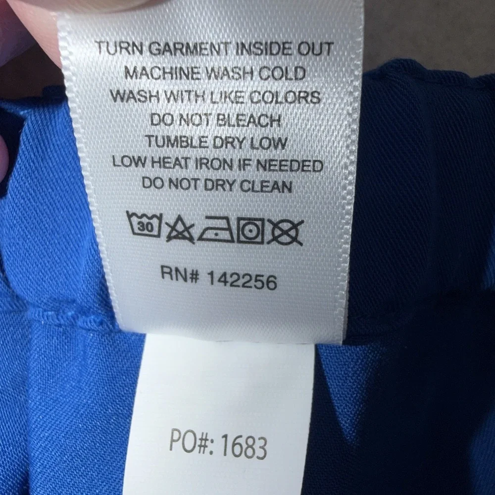 Figs Pisco Scrub Pants Men Size Med Tall Royal Blue FM4500T Medical Work RN 33